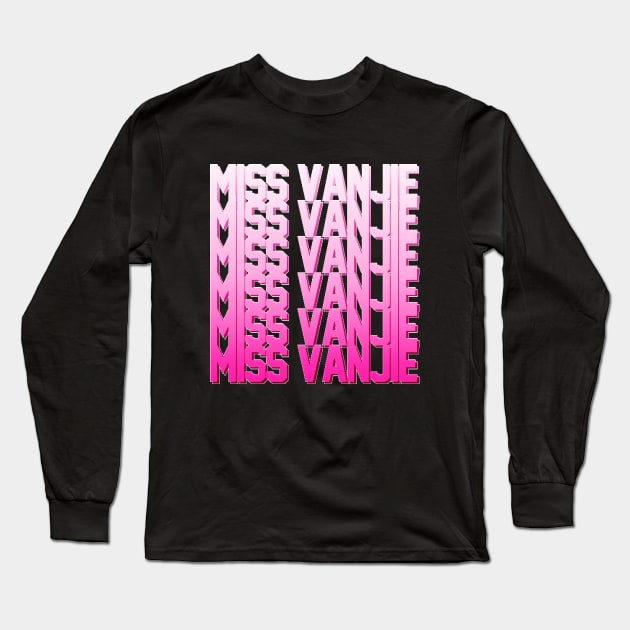 Miss Vanjie! (5) - Pastel Pink Gradient (Pink 2) Long Sleeve T-Shirt by mareescatharsis